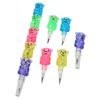 Acfun 15PCS Stackable Bear Pencils, Plastic Non-Sharpening Stacking Pencil，5 in 1 Point Pencils for Birthday