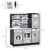 Play Kitchen Set for Kids with Lights Sounds
