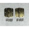 2 Door Hinges Schlage Brass w/ screws 3.5" x 3.5"