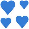 PLEXIGLAS® Zuschnitt 3-50cm - Herz hellblau, Größe:11cm, Pack mit:1 Stück