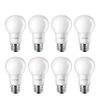 Philips 462168 LED Bulb 8 Pack 60 Watt Equivalent, Daylight (5000K) A19 Non Dimmable, Medium Screw Base
