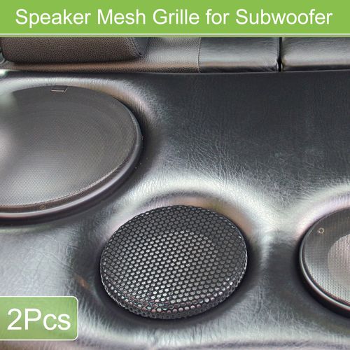 ACROPIX Universal 2.5 Inch Speaker Grills Mesh for Audio Subwoofer 65x4mm Grille without Frame Black - Pack of 2