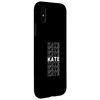 iPhone X/XS I Love Kate Retro Pattern Personalized Smartphone Case