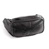 Soft Black Bumbag - Multiple Zip Compartments