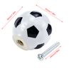 Pastlla 2pcs Soccer Ball Cabinet Knobs Cartoon Ceramic Knobs Drawer Knobs Home Decor Knob for Dresser Cupboard Wardrobe 35mm/1.38in