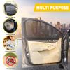 4PCS Car Front Rear Window Screen Mesh Sun Shade Cover Windshield Sunshade Visor