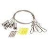 Milano Modern Ceiling Mounted Recessed Rainfall Shower Head Wire Hanging Installation Kit