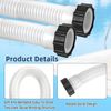 15ft 1 1/2" Pool Hose for Above Ground Pools Long Pool Pump Replacement Filter