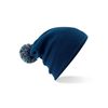 Beechfield Snowstar Beanie - French Navy/Light Grey