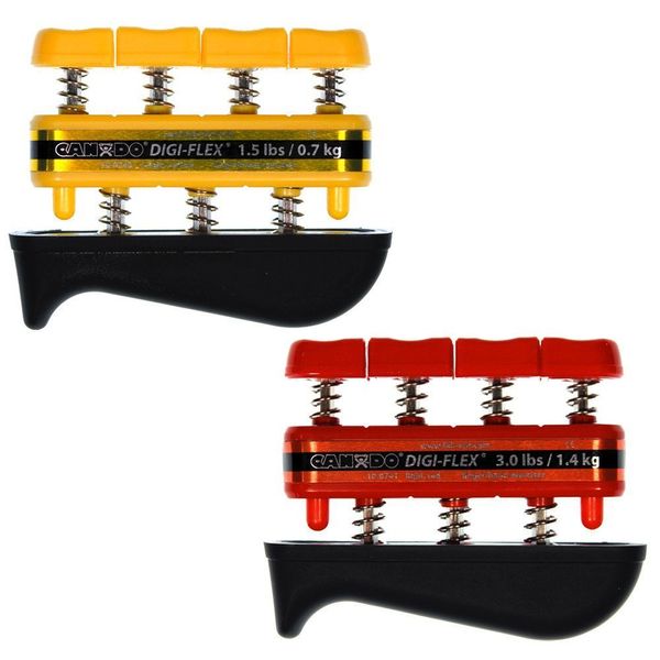 DigiFlex Combo 2-Pack of Hand Exercisers - X-Light (Yellow - 1.5 lbs) and Light (Red - 3 lbs) Resistance