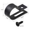 sourcing map 19mm Nylon R Type Cable Clip Wire Clamp with Screws Black 50pcs