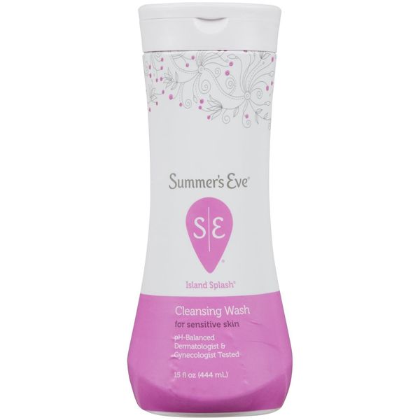 Summer's Eve Cleansing Wash for Sensitive Skin, Island Splash, 15 fl oz (444mL)