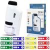 Kids Portable Microscope Set, Mini Pocket Microscope, 60x-120x Handheld Microscope with 12 Microscope Specimens, Pocket Handheld Microscope, for Children's Learning, Educational Toys