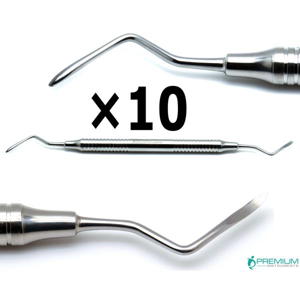 10× Dental 2-3 Heidbrink Root Tip Pick Elevators Surgical Instruments
