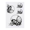 4 x 'Hermit Crab Crawling On Beach' Temporary Tattoos (TO00071676)