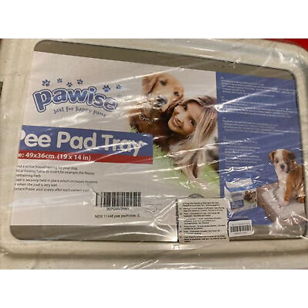 Dog Training pet Pad Holder Tray, Indoor potty Pee Pad Floor Tray, 19”x14” L