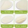 2 Pack Exfoliating Shower Loofah Sponge Pads, Body Scrubber for Men Women Removing Dead Skin, Made with Natural Luffa and Terry Cloth, 5.9x3.7IN Loofahs Mesh Pouf Body Glove for Bath Spa