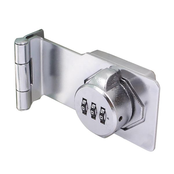 Door Lock, Room Key Retrofit, 3-Digit Dial Type, Key Dropping Prevention, Sliding Door Keys, Retrofit, No Drilling Required, Lock, Anti-theft Latch, Zinc Alloy, Durable, Key Auxiliary Lock, Popular