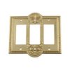 Nostalgic Warehouse Meadows Light Switch Cover Plate, Unlacquered Brass