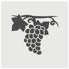 Grapes on The Vine Wall Cookie DIY Craft Reusable Stencil - 4.5 Inch