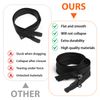 80 cm Zip Black, Plastic Zip Separable, Zip Separable for Jackets, Bags, Bedding, Clothing