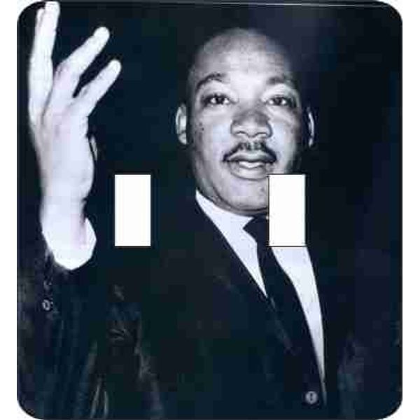 Martin Luther King Double Switch Plate (African American Double Switch Plate)