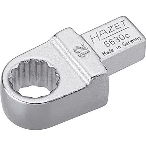 Hazet 6630C-12 12/9 x 12 mm Insert Box-End Wrench - Silver