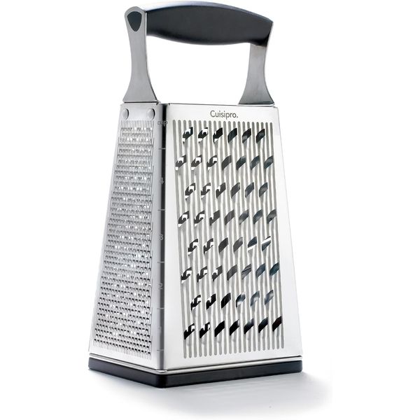 Cuisipro 4 Sided Box Grater, Regular, Stainless Steel