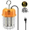 80W LED Temporary Work Light Portable Hanging Fixture Outdoor Construction Light