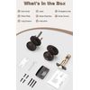 Probrico Privacy Door Knobs Bathroom/Bedroom Door Knobs, Oil Rubbed Bronze Interior Door Knob Without Key, Keyless Locking Door Knob