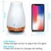300ML Diffuser Essential Oil Diffuser Remote Control Aromatherapy Diffuser Mist Humidifiers with 7 Color LED Lights for Bedroom Office House Kitchen Yoga