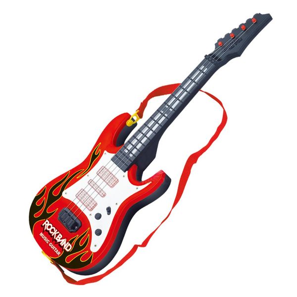 KeDun KonHaovF Electric Guitar for Kids Girls Boys Age 3-5 with Strap,Toy Guitar for Toddlers with Light and Music Gifts for Kids(Red)