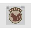 Patch Embroidered Secret Squirrel Forest