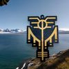 Ornament - Black - Valkyrie Viking Symbol