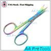 Titanium Professional Cuticle Manicure Pedicure Nail Curved Scissors