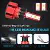 4x H1 LED Headlight Bulbs Conversion Kit High Low Beam 6000K Super Bright White