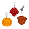 Fun Express Fall Theme Pumpkin Leaf Acorn Lotsa Pops Keychains - 6 Pieces