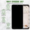 SWARK LCD Display Compatible with Nokia C110 N156DL-6.3"（Black with Frame） Touch Screen Digitizer Assembly Replacement + Tools