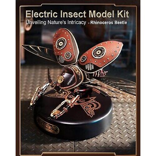 ROKR Mechanical 3D Puzzles Rhinoceros Beetle DIY Model Building Kits Teens Gifts