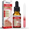Ingrowth Toenail Correction Treatment Oil, Ingrown Toenail Treatment Kit, Correction Ingrown Toenail Drops, Cuticle Nail Oil Nail Fungal Treatment for Ingrown Toenail, with Glass Nail File