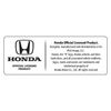 Honda in Red CR-V Black Leather Strap Key Chain