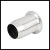 Hihaha 60mm Universal Motorcycle Can Muffler Baffle Pipe Silver Tone Durable Material