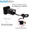 LED Run/Brake/Reverse Towing Hitch Cover Light for Class III 2" Trailer Receiver