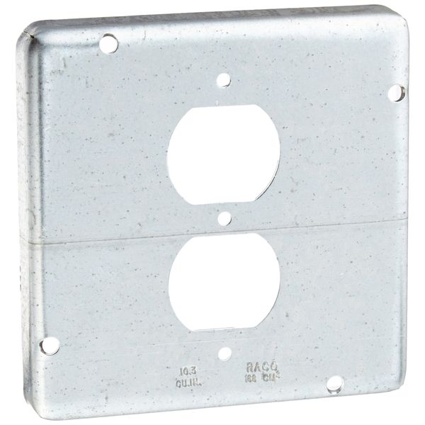 Raco 972 Square Cover, Exposed Work, 4-11/16", 1-Duplex