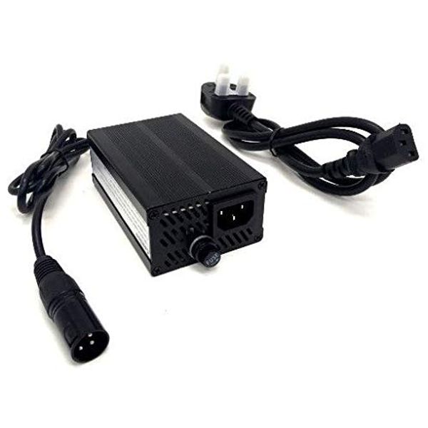 24v / 5A / 60w Mobility Scooter/Electric Wheelchair/Golf Buggy Charger Power Supply with 3-Pin XLR Connector and UK 3-Pin Lead - Fully Automatic - 3 Stage Charge Cycle - Connect and Forget FY2405000