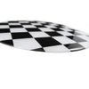 Xotic Tech Gas Cap Ultra Thick Checkered Racing Flag Plastic Vinyl Sticker Pattern Compatible with Mini Cooper(Black/White)