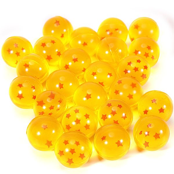 Bounlgsr 24PCS 27mm Dragon Ball, Dragon 7 Stars Balls, DBZ Kids Party Favors, Dragon Ball Z Toys, Dragon Bouncy Balls for Kids, Bulk Bouncy for Party, Vending Machine Toys, Easter Basket Stuffers