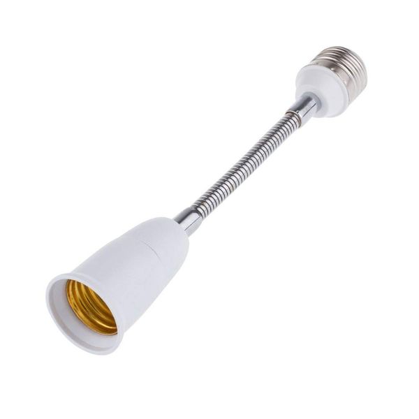 E26 to E26 Light Socket Extender Lamp Bulb Adapter Flexible Extension (20CM)