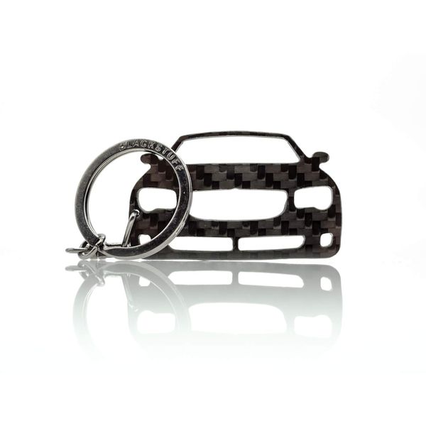 BlackStuff Carbon Fiber Keychain Keyring Ring Holder Compatible with Crossfire BS-707