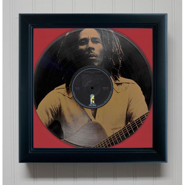 Bob Marley Legend Framed Black Vinyl Etched LP Shadowbox